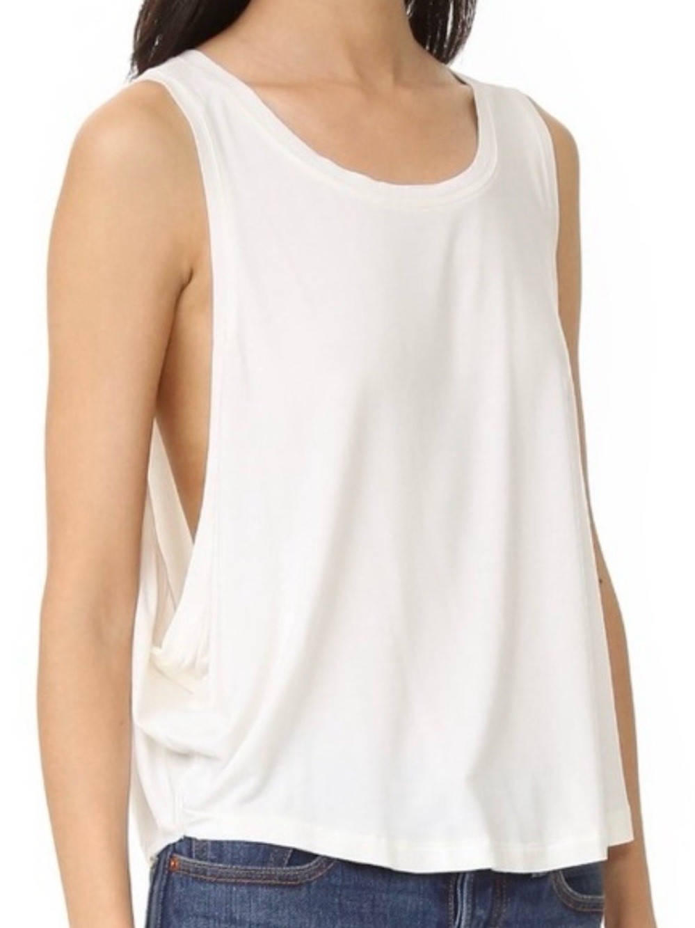 We The Free Little Rock Tank Top in White - Large